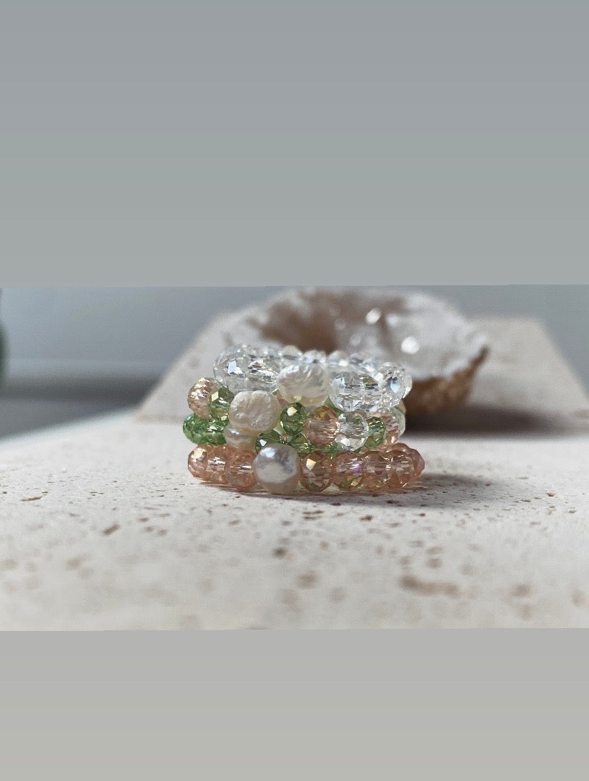Crystall Pearl Rings