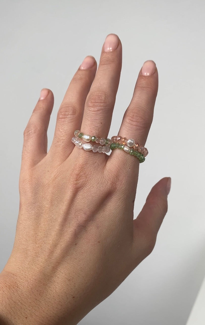 Crystall Pearl Rings